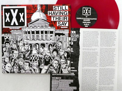 xXx Presents Still Having Their Say LP RED Vinyl MINT- 2017 punk Hardcore a4343