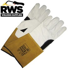 TIG Welders Gloves Super Soft Grain Leather & Kevler Stitched Welding Gauntlets