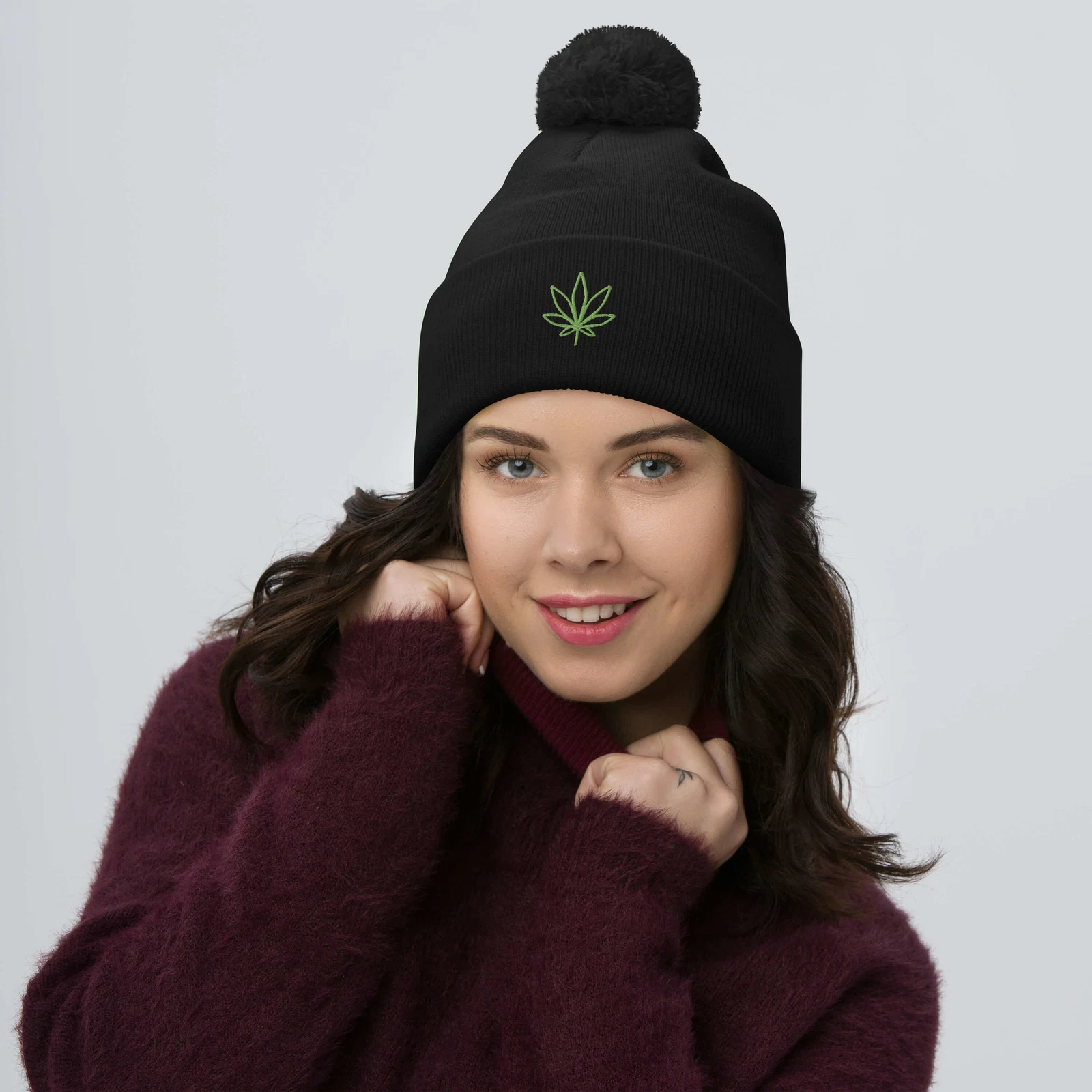 420 Pom-Pom Beanie