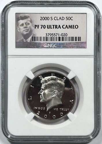 2000 S Clad 50c Kennedy Half Dollar NGC PF 70 ULTRA CAMEO