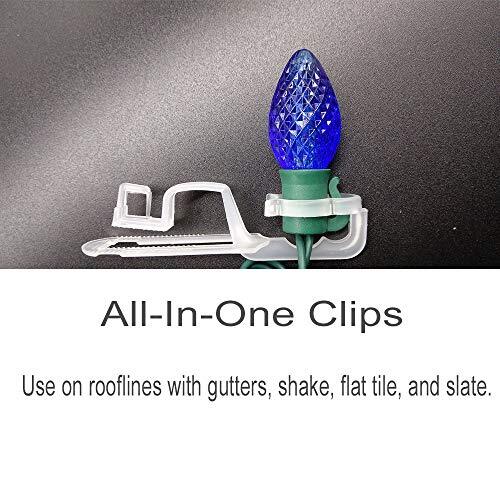 Christmas Light Clipsall Purpose Gutter Hooks Outdoor Lights String For