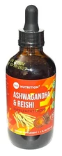 360 Nutrition Liquid Ashwagandha & Reishi Drops Dietary Supplement 4 fl.Oz.
