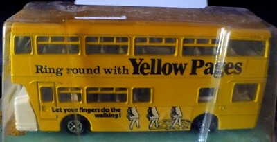 VINTAGE DINKY TOYS ATLANTEAN BUS #295 THE YELLOW PAGES MOC | eBay