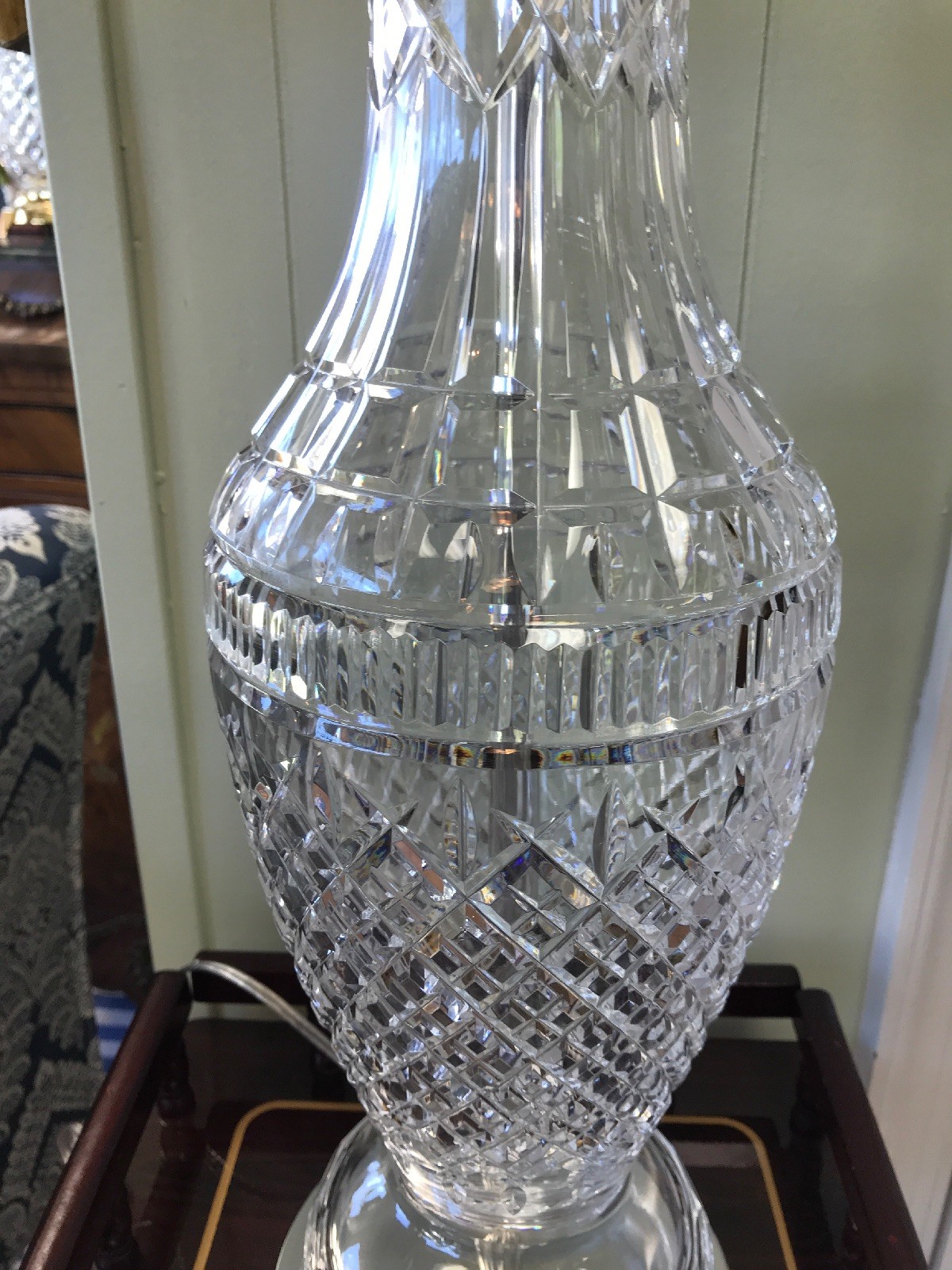 Pair of Old Cut Crystal Waterford Table Lamps eBay