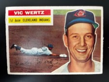 1956 Topps Cleveland Indians Vic Wertz #300