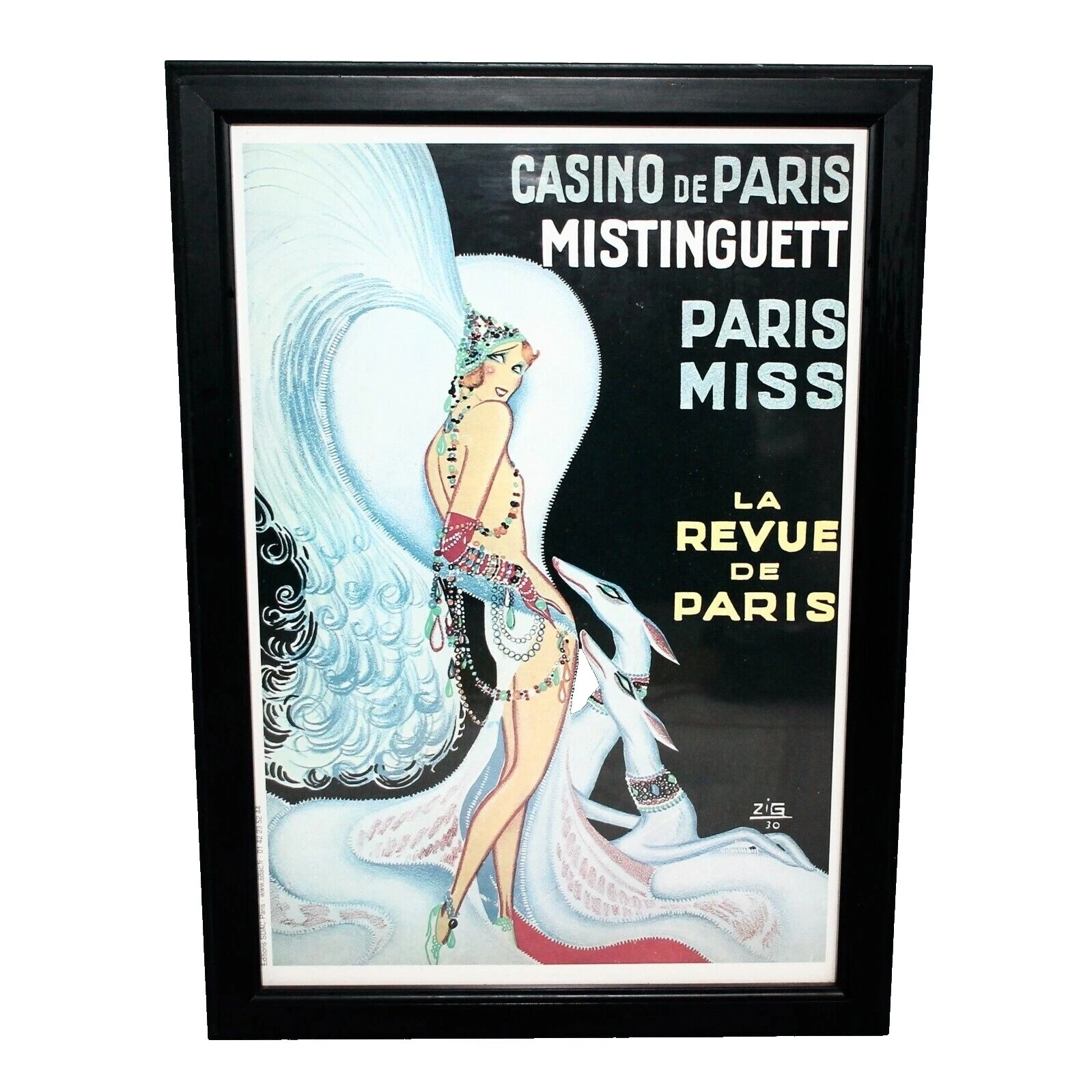 Art Deco Paris enmarcado afiches y grabados de decoración para el Hogar