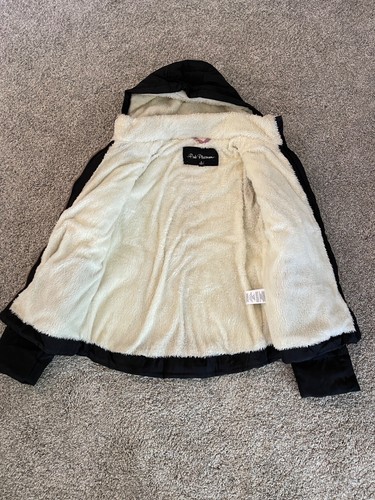 black hooded winter jacket size small - Picture 2 of 5