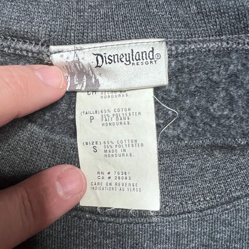 Vintage Mickey Mouse Sweater Small Disney Wraparound Print 90s Scared Gray - Picture 5 of 10