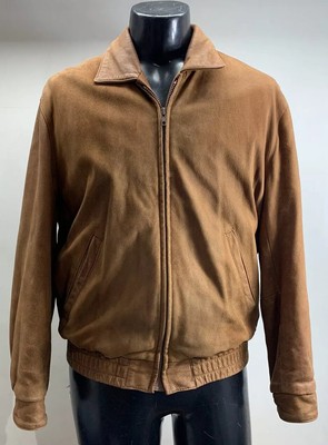 bomber leather brown