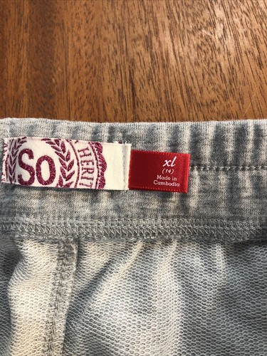 So Girls French Terry Skirt XL 14 Gray Retail $20 (a-blk-2-138) - Picture 3 of 6