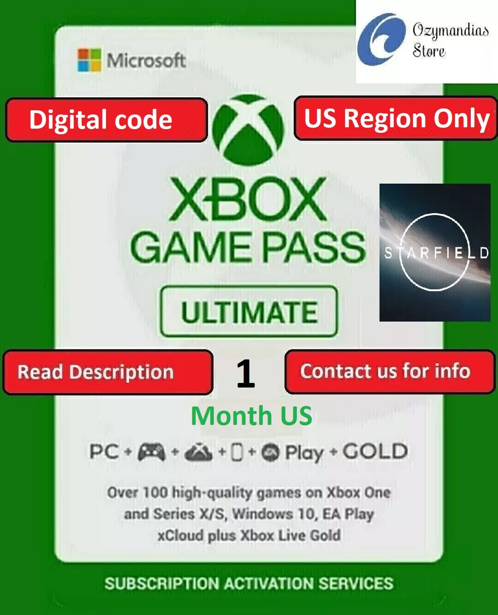 Xbox Game Pass Ultimate – 1 Month Membership – Xbox Series X|S, Xbox One,  Windows [Digital Code]