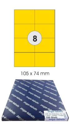 800 Etiketten 105x74 Mm ROT - Selbstklebend Für Laser/Inkjet Drucker