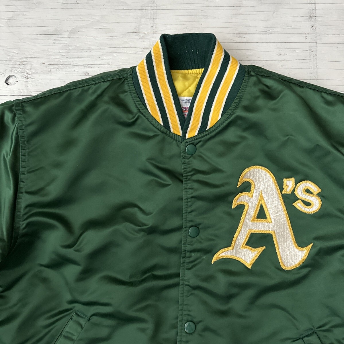 Vintage Oakland A's Diamond Collection Starter Satin Jacket Adult