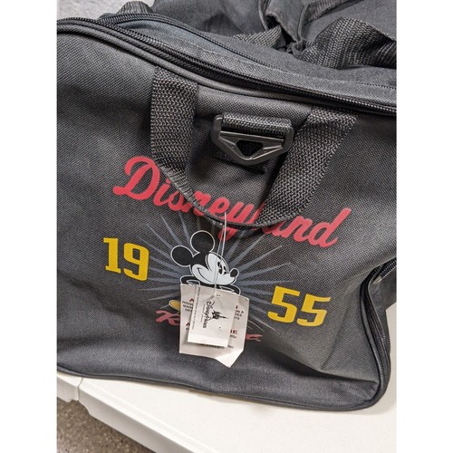 Disneyland Resort Mickey Mouse 1955 Black Collapsible Duffel Bag Travel Tote - Picture 10 of 11
