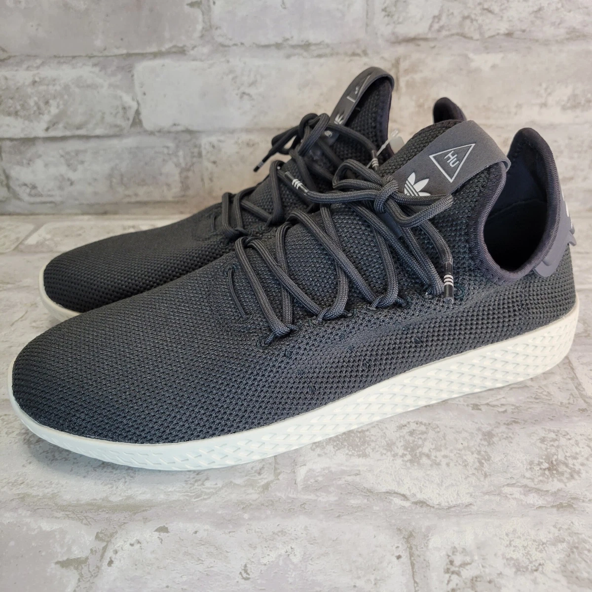 Pharrell adidas Tennis Hu Charcoal + Grey Available Now