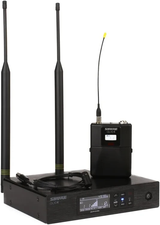 Shure QLXD14/84G50 Wireless Lavalier Microphone System G50 Band eBay