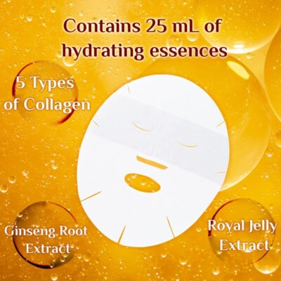 Moisturizing Mask Perfect One Mask Has Collagen Purple Root Anti-Aging New