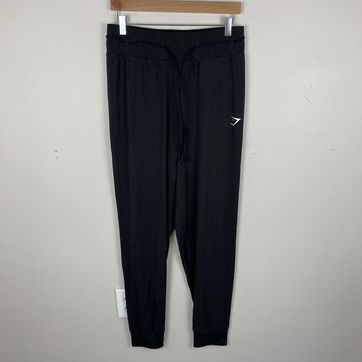 Gymshark Vital Seamless 2.0 Joggers Women's Size L Black Stretch Elastic  Waist