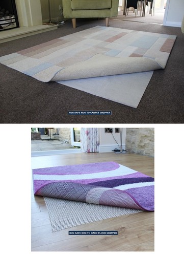Rug To Carpet Gripper / Rug To Hard Wooden Floor Safe Non Slip Anti Skid Mat - Picture 2 of 6