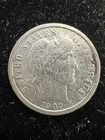 1907 BARBER silver U.S. dime. - K44163