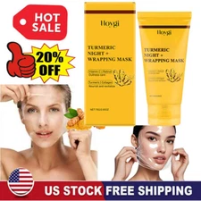 Kojic Acid Turmeric Collagen Night Wrapping Mask, Overnight Mask For Brightening