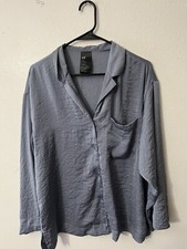 H M Men's Size Medium Pajama Top Blue