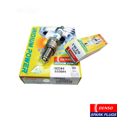 New Set of 4 Genuine Denso Iridium Power Spark Plug IW20 / 5306