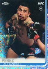 2019 Topps UFC Chrome ALEJANDRO PEREZ RC ROOKIE #42 DIAMOND HOT BOX REFRACTOR SP