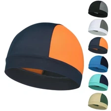 Motorcycle Moisture Wicking Cooling Skull Cap Inner Liner Helmet Beanie Dome Cap