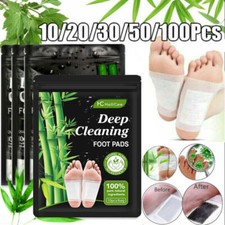 10-100 Foot Detox Patches Pads Toxins Deep Cleansing Herbal Organic Slimming Pad