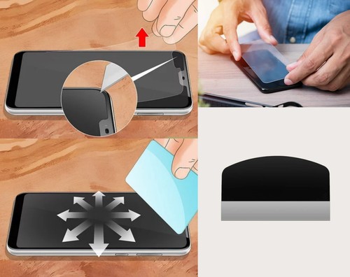Full Cover Screen Protector Bubble Remover Scraper For Phone iphone Android ios - Picture 9 of 23