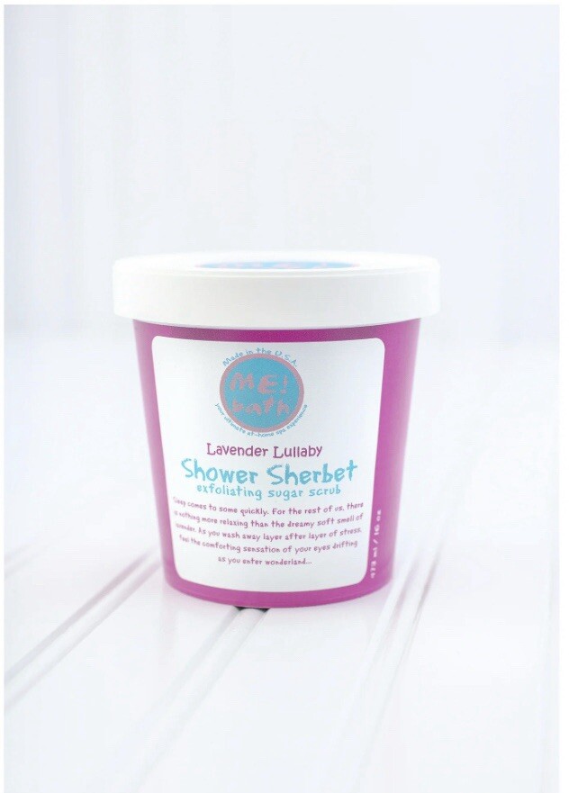 ME! Bath Shower Sherbet Exfoliating Sugar Scrub - Lavender Lullaby - 16 oz.