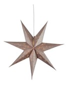 Star Decorus Weihnachts Advents Ersatz Papier Fenster Leucht Stern Gold 63Cm