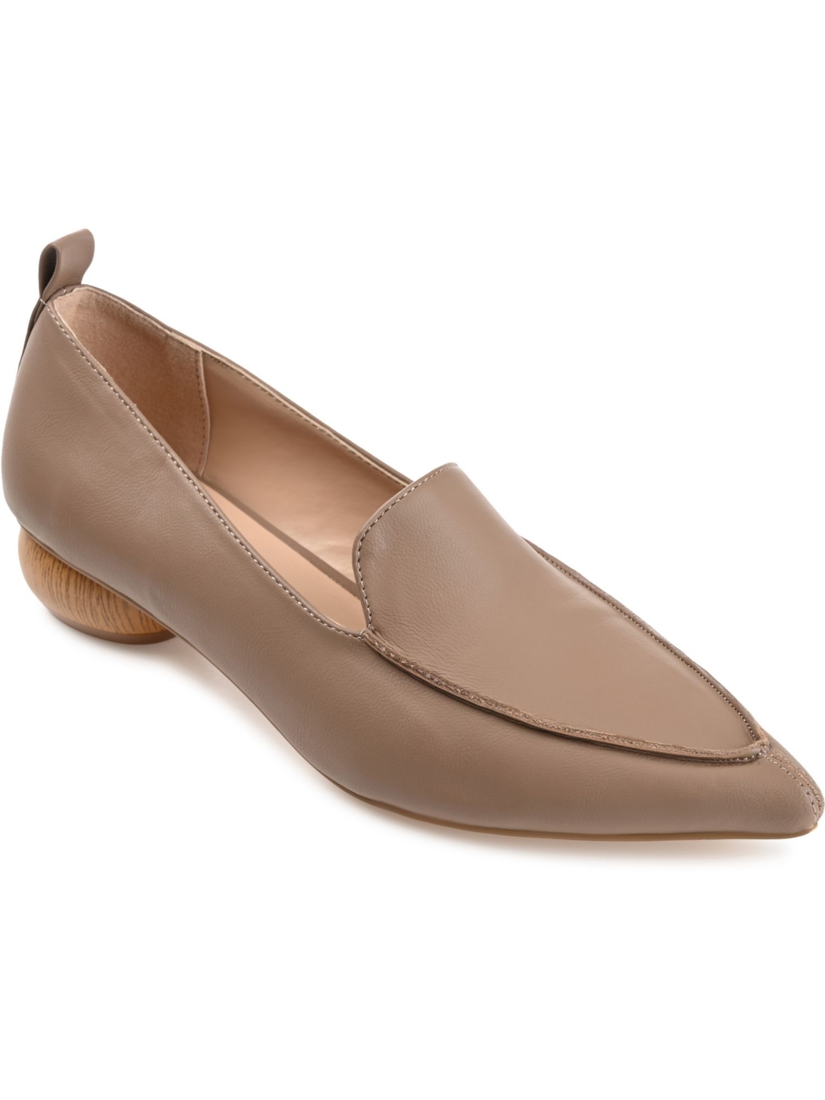 Женские лоферы Maggs из коллекции JOURNEE, бежевые, с задником из искусственного дерева, 8,5 Вт