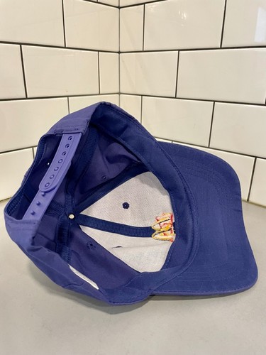 Vintage 1990's Mcdonald's Purple Employee Crew Snapback Hat Cap by Crest Uniform - Picture 3 of 3