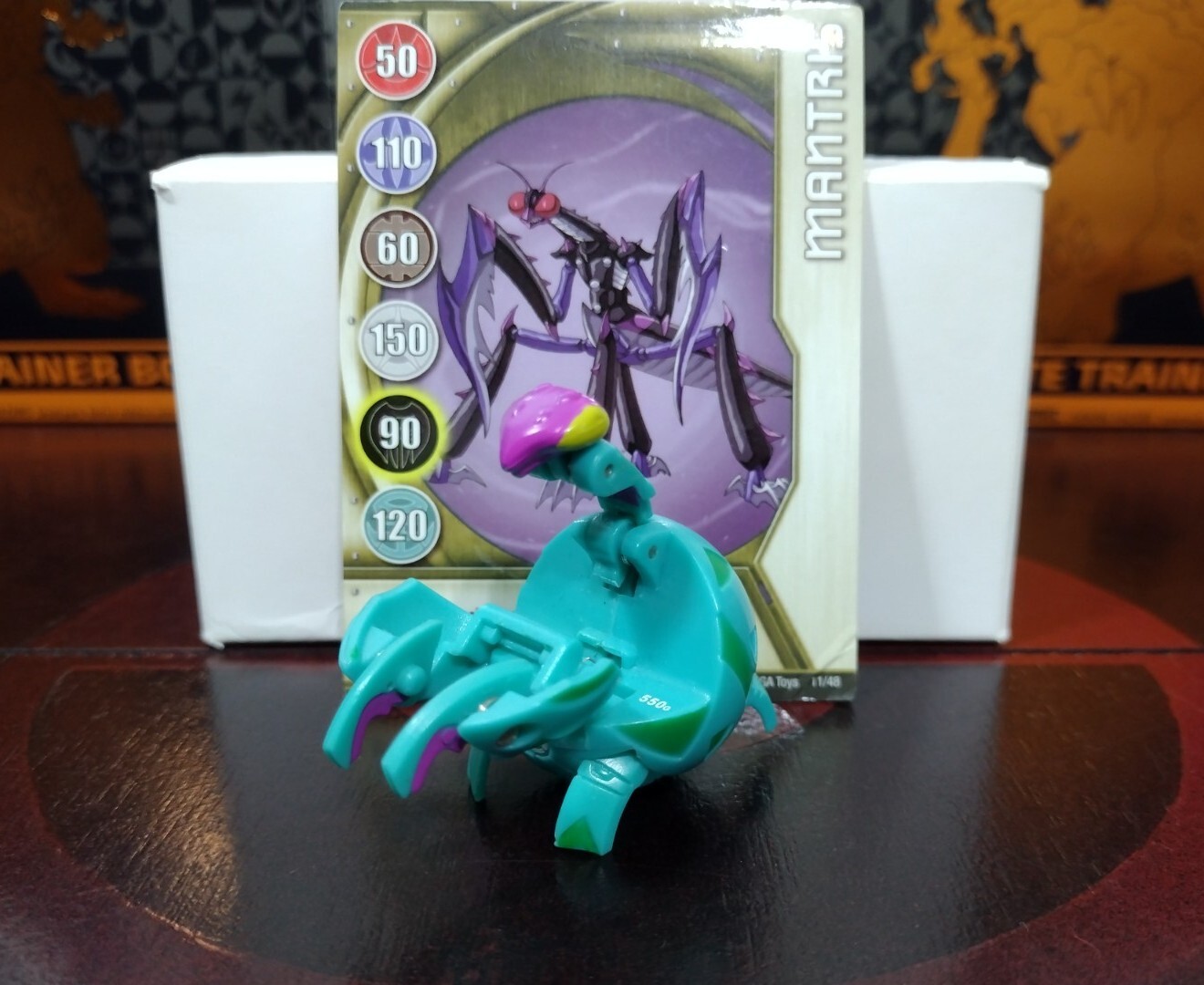 Bakugan B2 Ventus Mantris 550G Green Battle Brawlers W/Card READ!!! | eBay