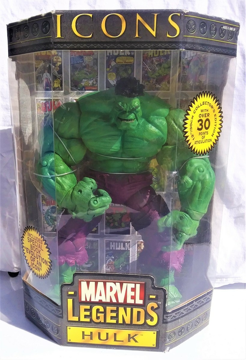 HULK Green Marvel Comics Icons Toy Biz Avengers 12 inch 2006 Toy