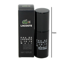 LACOSTE EAU DE LACOSTE L.12.12 NOIR EAU DE TOILETTE SPRAY 8 ML/0.27 OZ MINIATURE