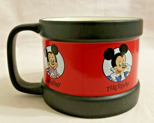 Disney Store Mickey Mouse Club Tage der Woche Keramik Kaffeebecher - Bild 3 von 6