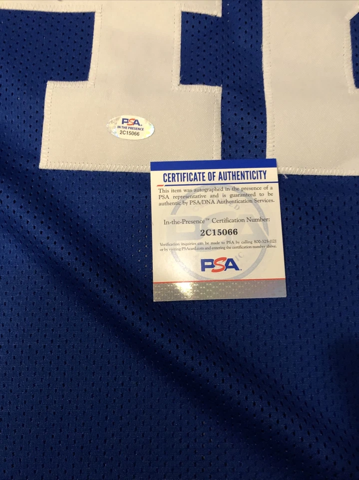 CHRIS WARREN SIGNED JERSEY SEATTLE SEAHAWKS Legend PSA WITNESS 3x Pro Bowl AUTO - Image 2 of 4