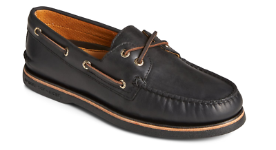 Sperry Gold Cup A/O Eye Burnished Black Boat Shoe Men's sizes 7-14 NEW!  MEDIUM