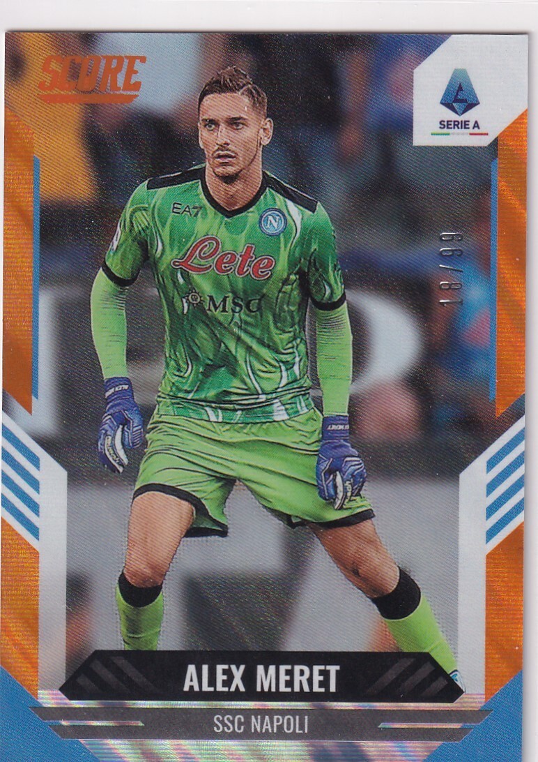 2021-22 Panini Score Serie A Orange Lava Parallel #31 Alex Meret #18/99