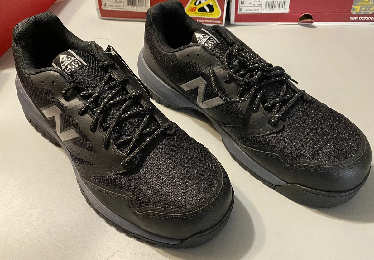 New Balance Mid589G1 Work Black Composite Toe Sneakers Size 18