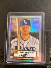 Mike Brosseau  2021 Topps Chrome Platinum - Refractor - Rays-  #416