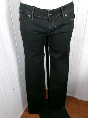 Pantalon jean noir stretch enduit G-STAR CORVET W30 L34 40 taille basse droit - Photo 1/4