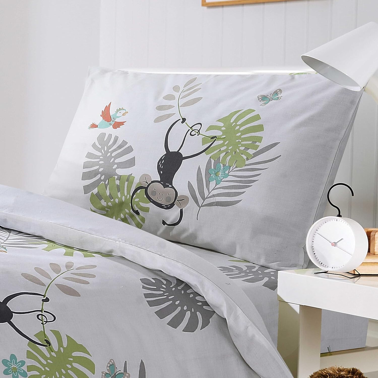 Olivia Rocco Set Copripiumino Safari Bambini Super Morbido Leggero Set Biancheria da Letto foto 2