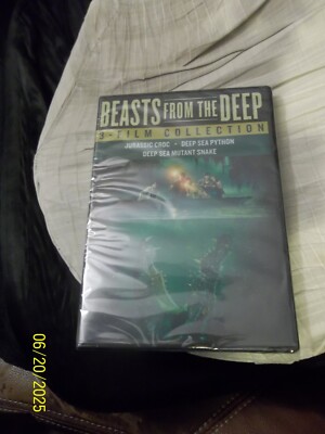 BEASTS FROM THE DEEP~2023 NEW 3-FILM COLL~JURASSIC CROC~DEEP SEA PYTHON~SNAKE