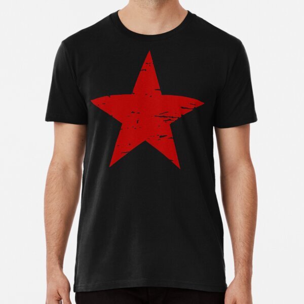 THE RED STAR Premium Political Opinion Made in USA T-Shirt S-5XL