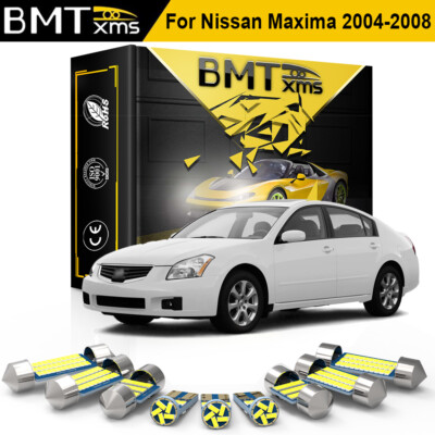 18x White LED Interior Lights Package kit for 2004-2008 Nissan Maxima Error Free
