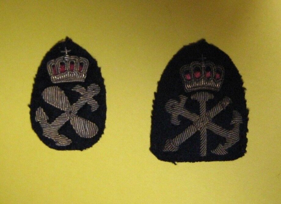 2  Navy cloth Badges